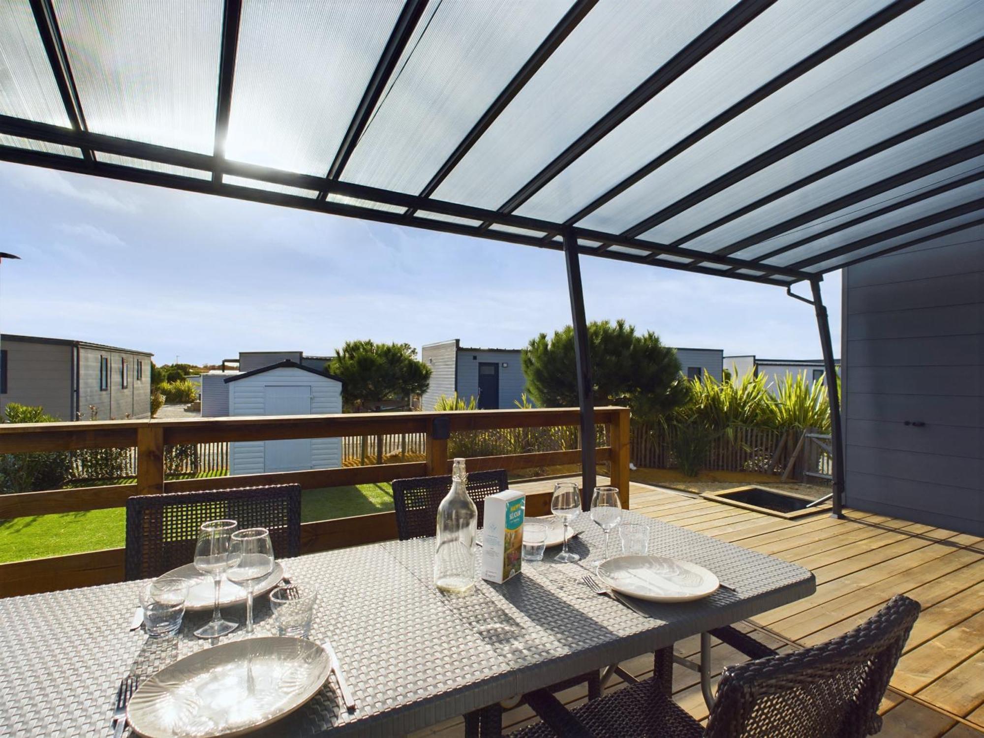 Beau Chalet Pour 4 Pers - Acces Piscine Chauffee Bretignolles-sur-Mer Extérieur photo